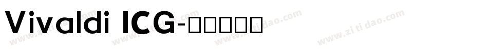 Vivaldi ICG字体转换